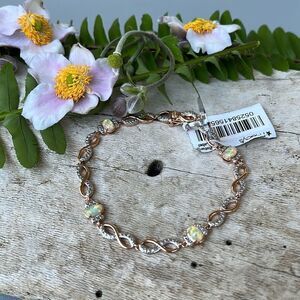 ROSE GOLD MIXED STONE BRACELET.  NWT